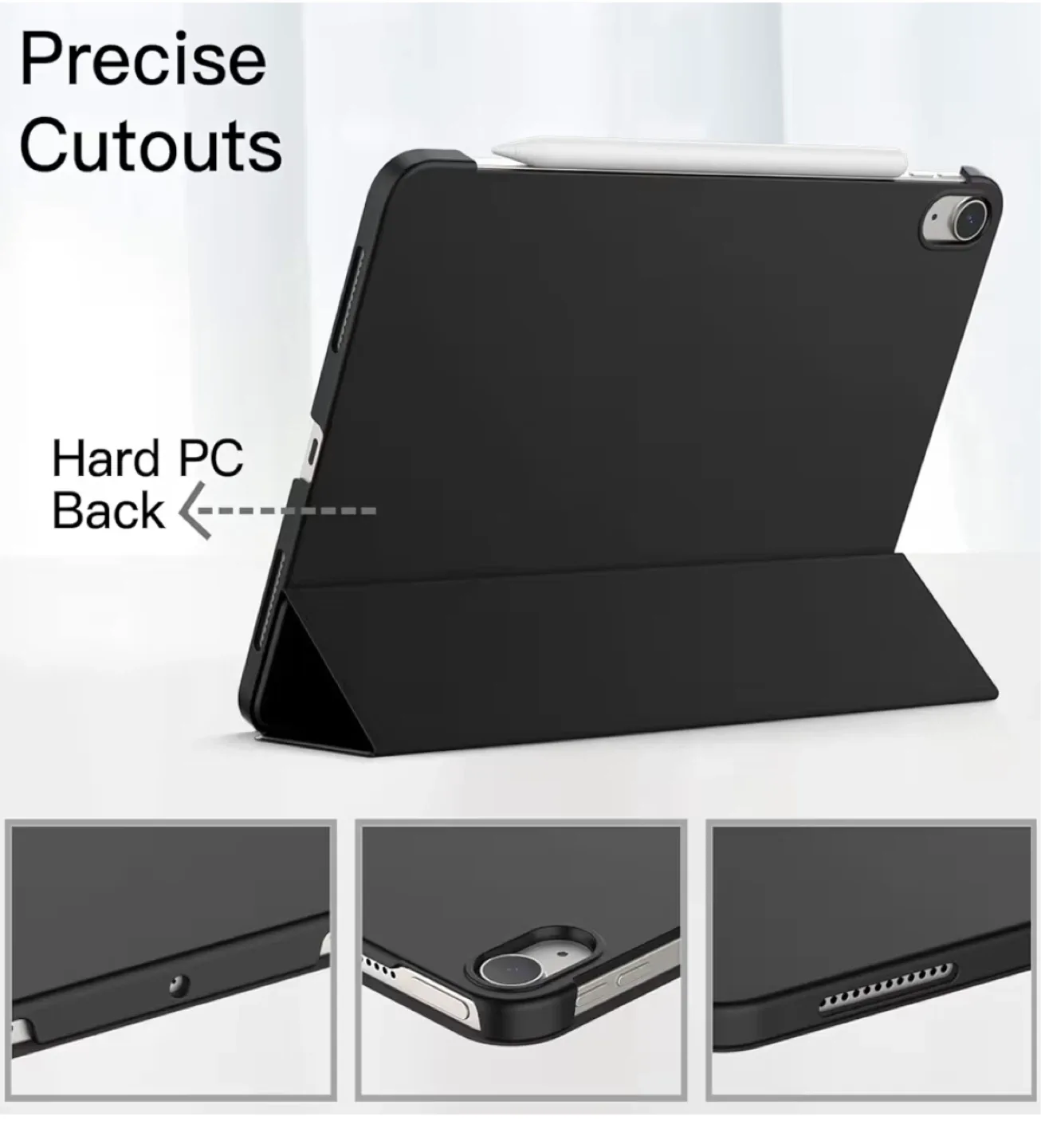 JETech iPad Air case for 4th/5th/11-inch M3/M2 - Black image indicator(5)