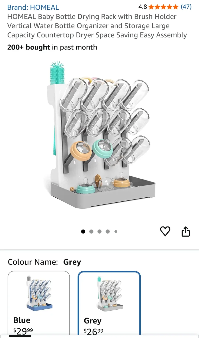 Baby Bottle Drying Rack - brand new in box