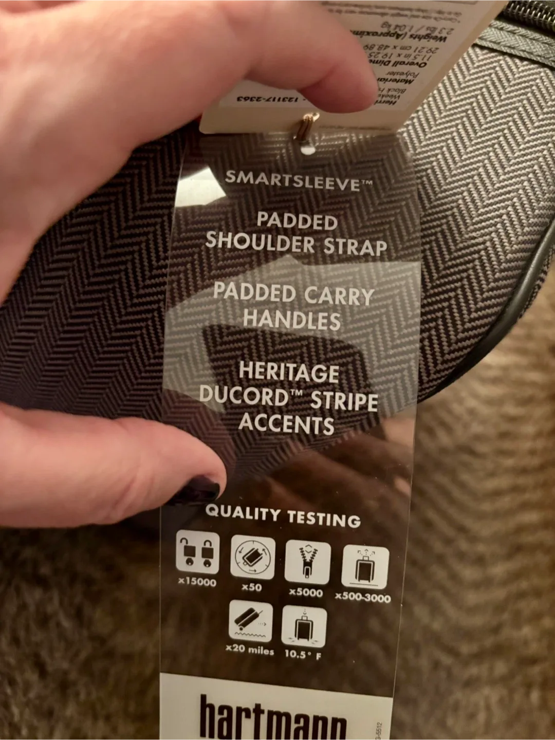 Hartmann Duffle Bag New w/Tags image indicator(3)