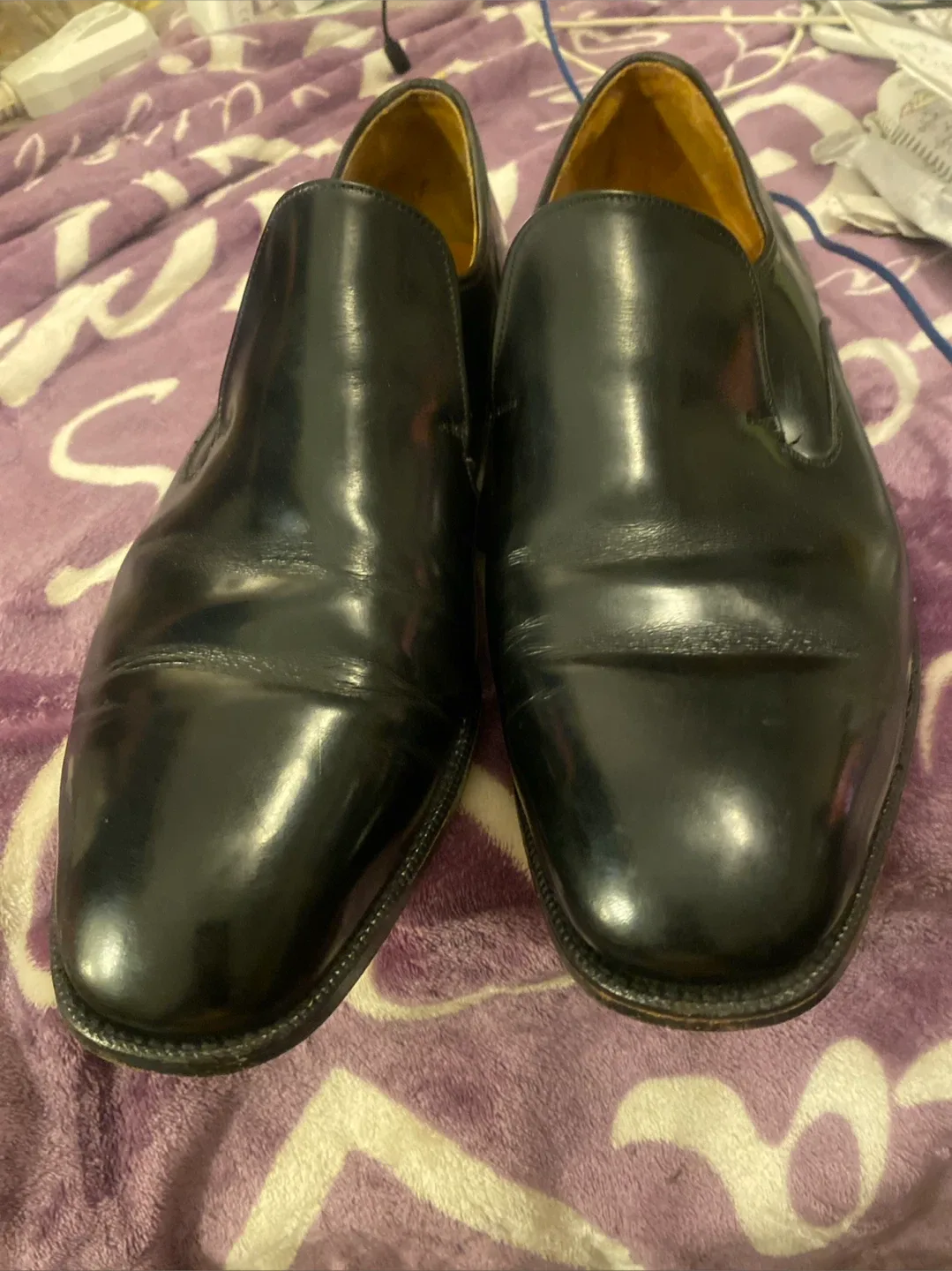 Royal Tweed by Cheaney Black Leather Shoes