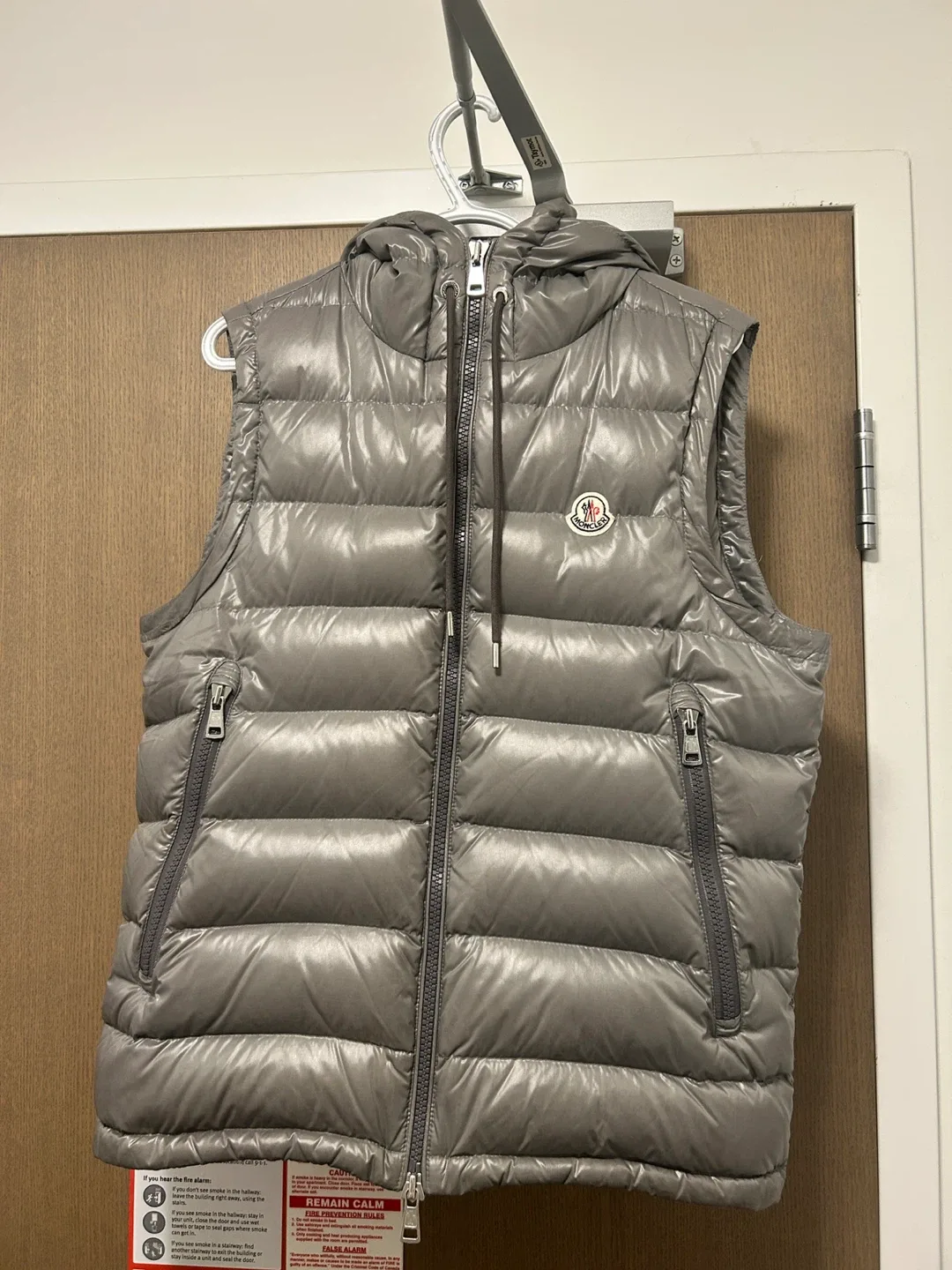 Moncler Grey Padded Vest