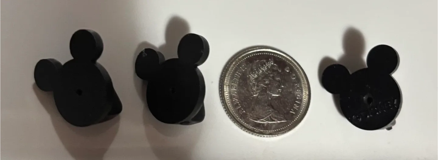 Disney Mickey Mouse Pin Backs - Black