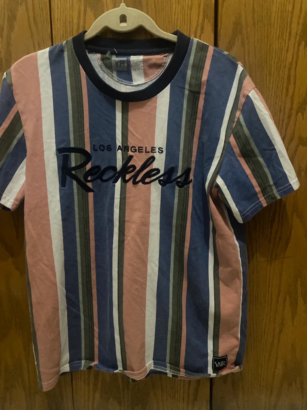 YR Los Angeles Reckless Striped Tee - Size S