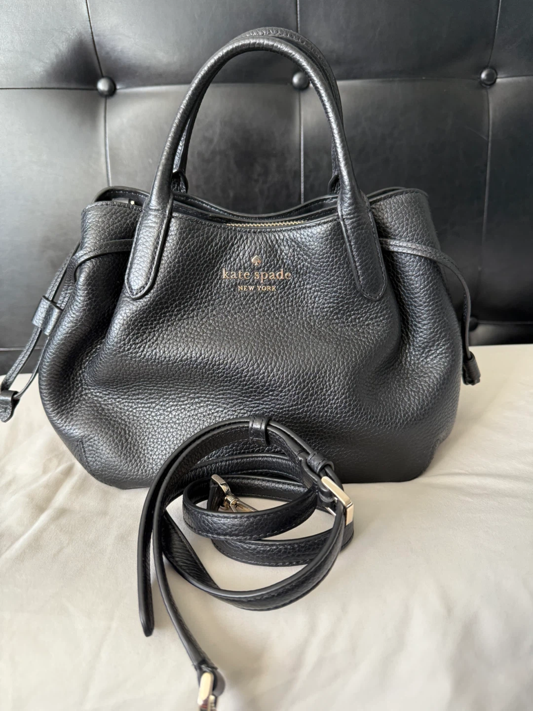 Kate Spade Black Leather Satchel