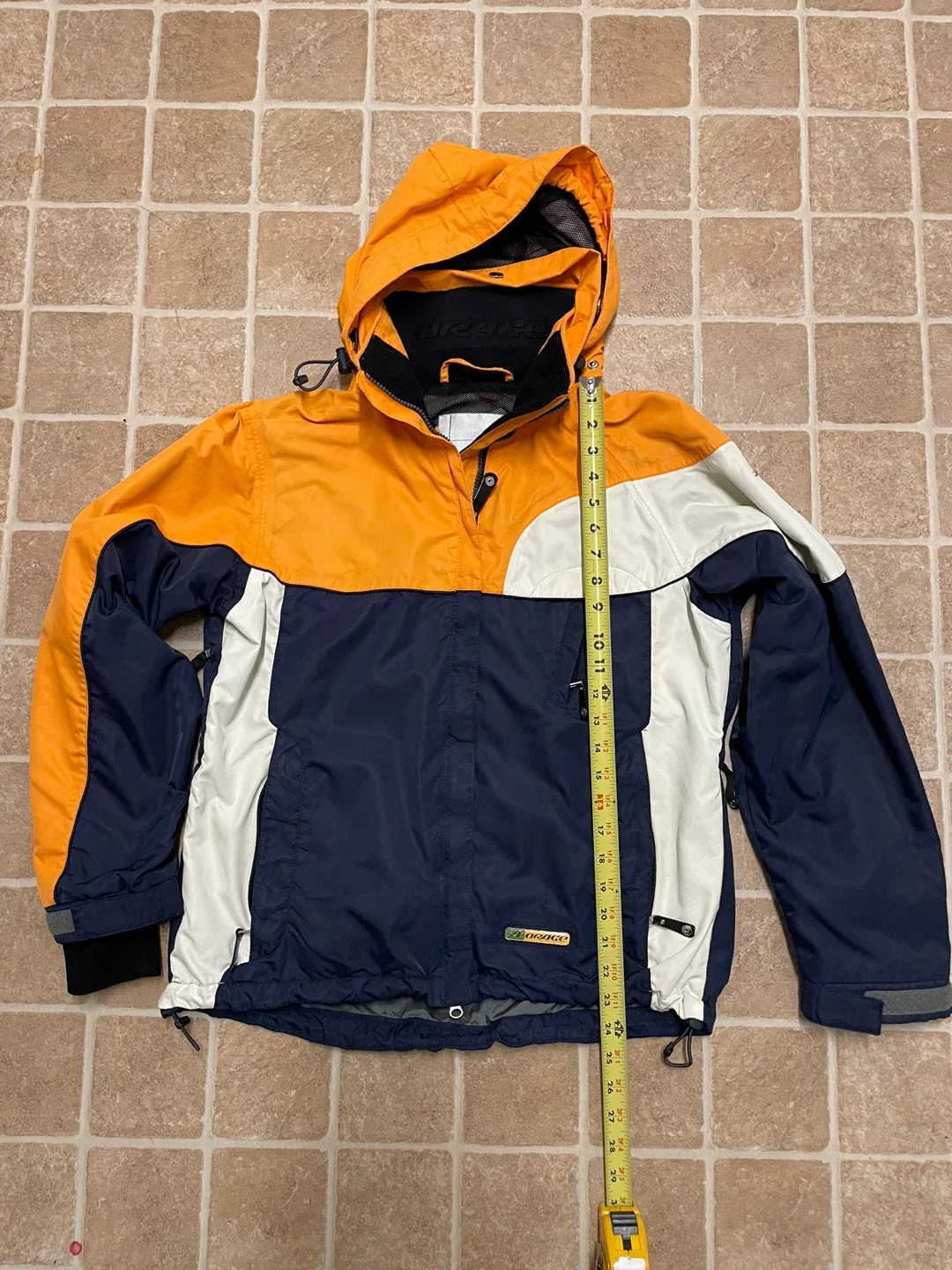 Orage Jacket, Orange/Navy/White
