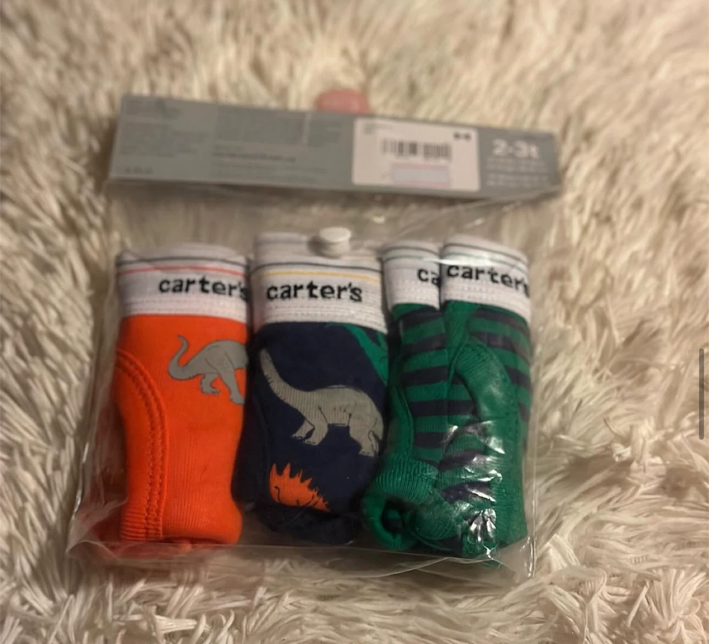 Carter's 3-Pack Briefs, Size 2-3T, New