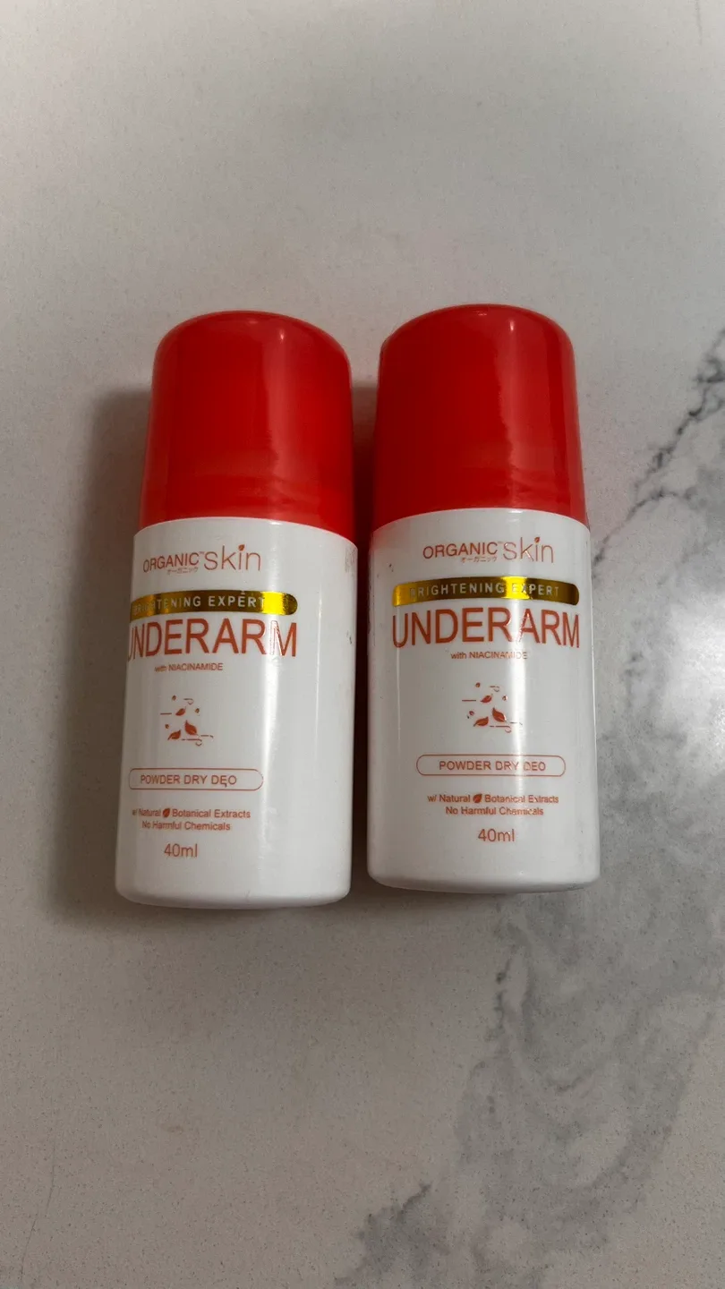 2 Organic Skin Underarm Powder Dry Deo - 40ml