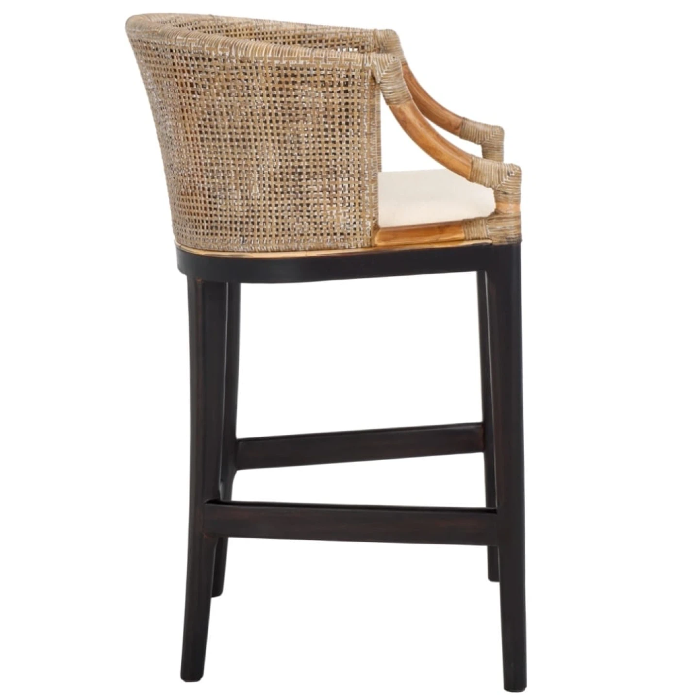 Woven Bar Stool with Arms - photo 2