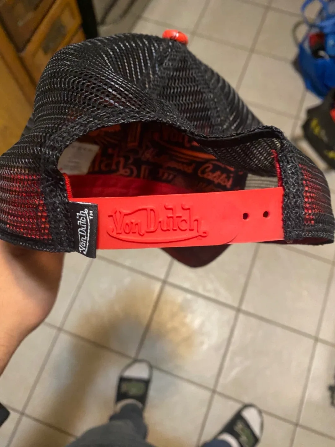 Von Dutch Red Snakeskin Trucker Hat image indicator(4)