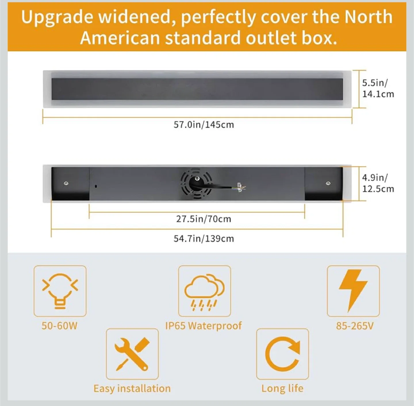 Outdoor LED Wall Light Fixture. 1 available image indicator(2)