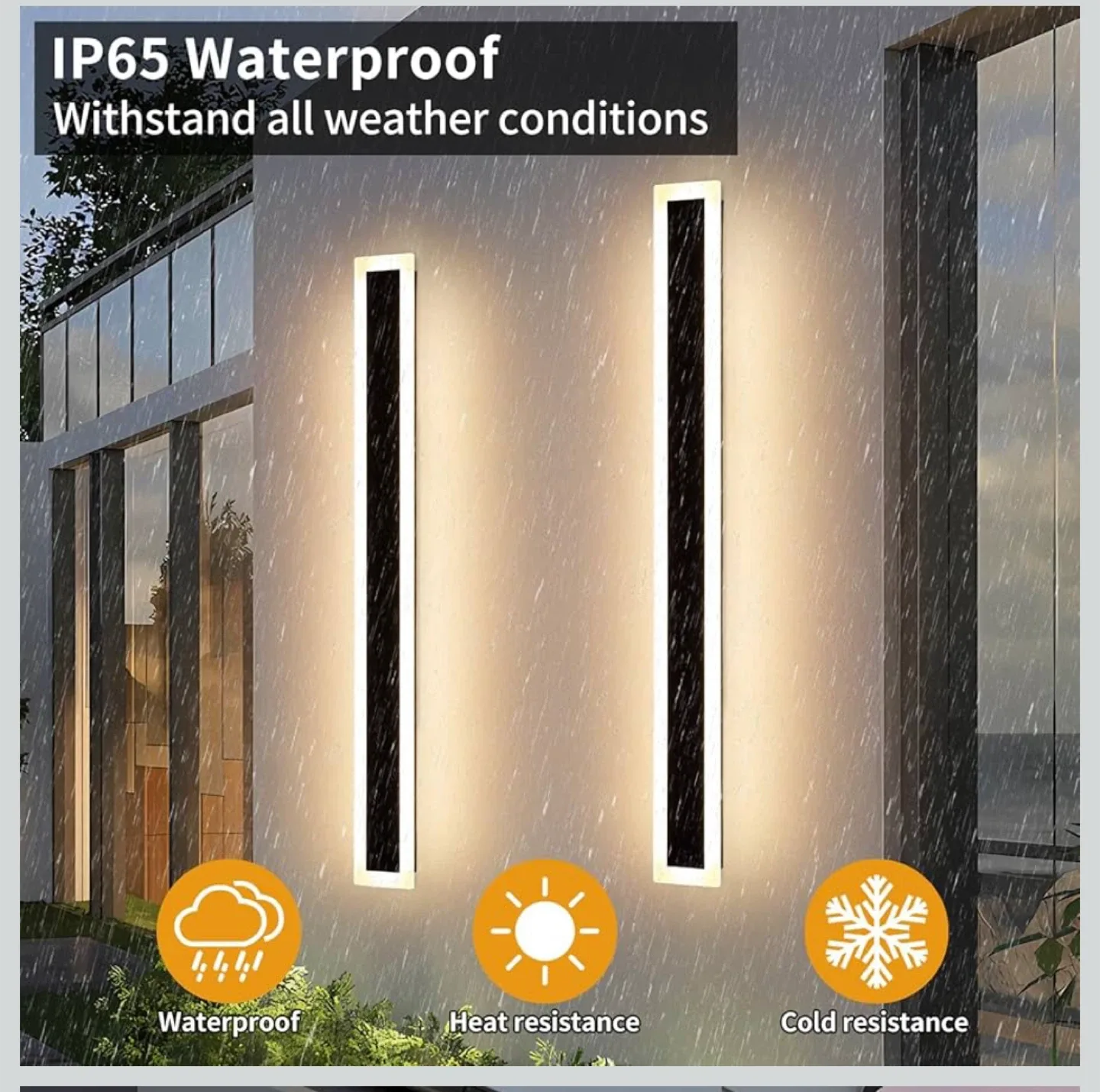 Outdoor LED Wall Light Fixture. 1 available image indicator(4)