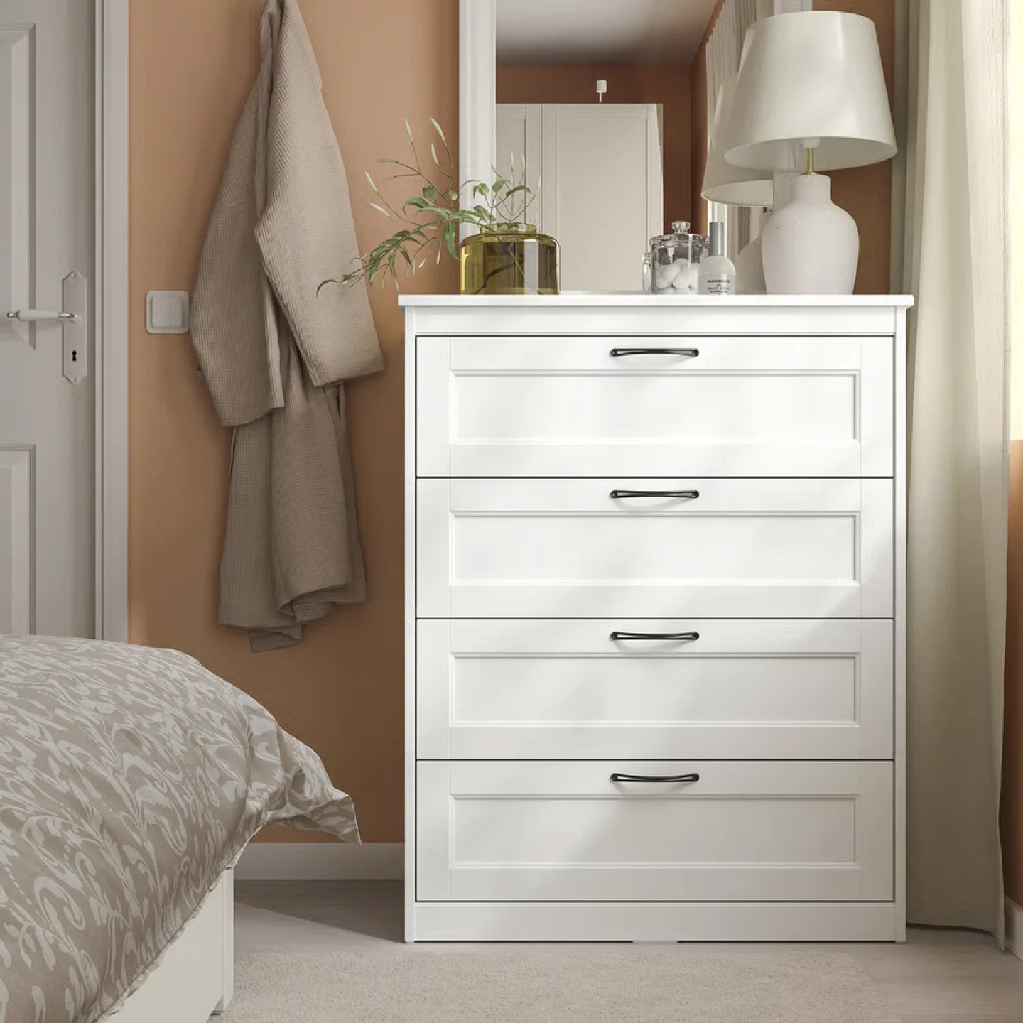 IKEA White 4-Drawer Chest