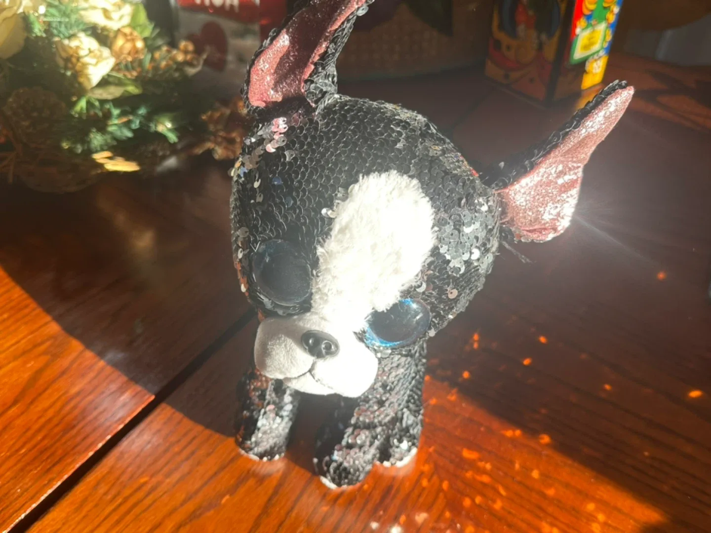 Ty Beanie Boo Sequin Dog Plush