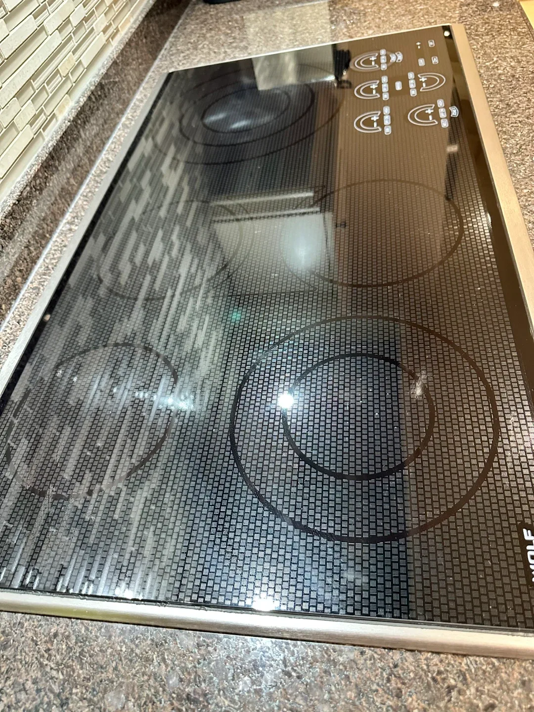 Wolf Electric Cooktop Parts only top piece