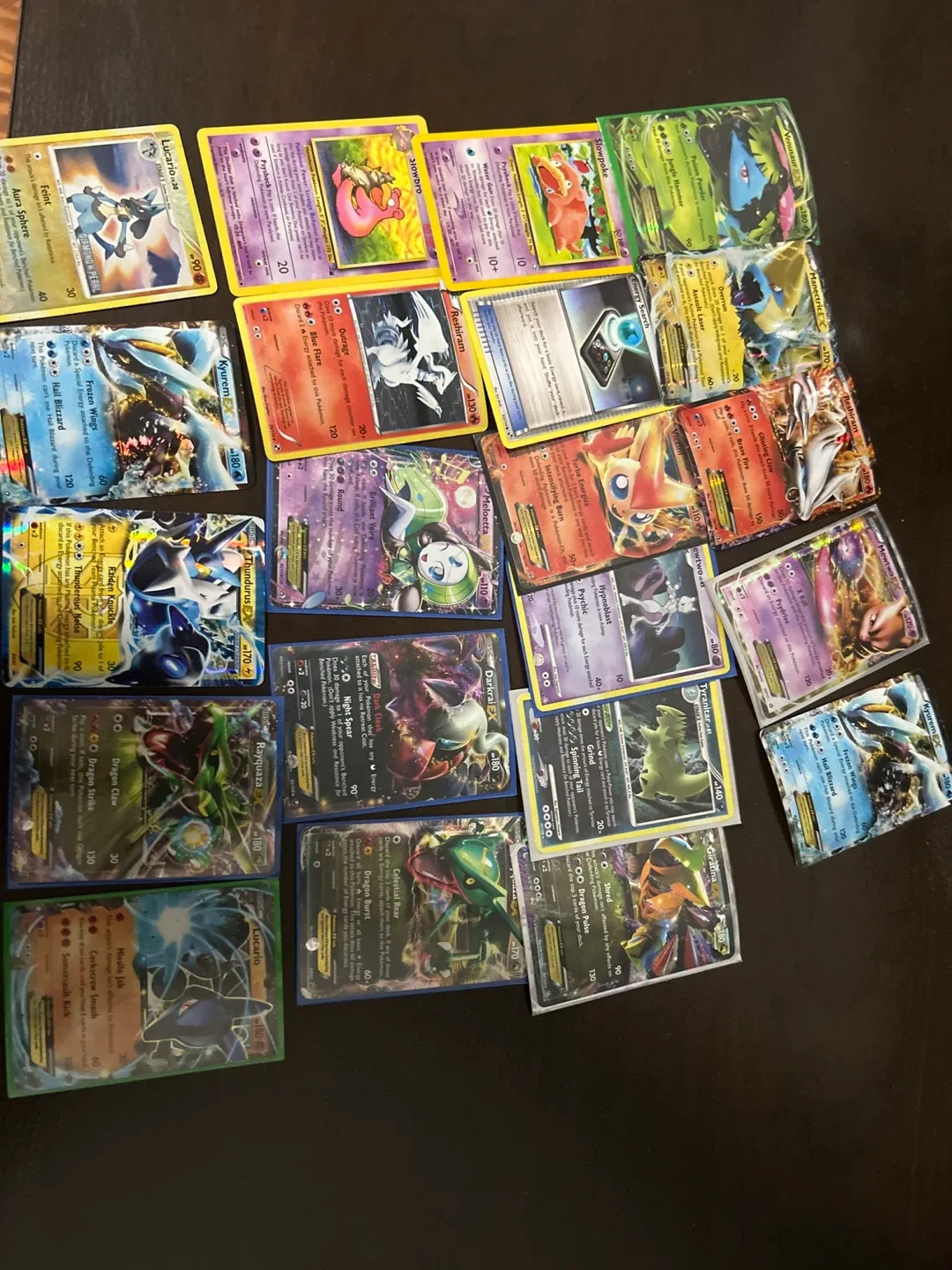 Assorted Pokémon EX Trading Cards trading for sealed products