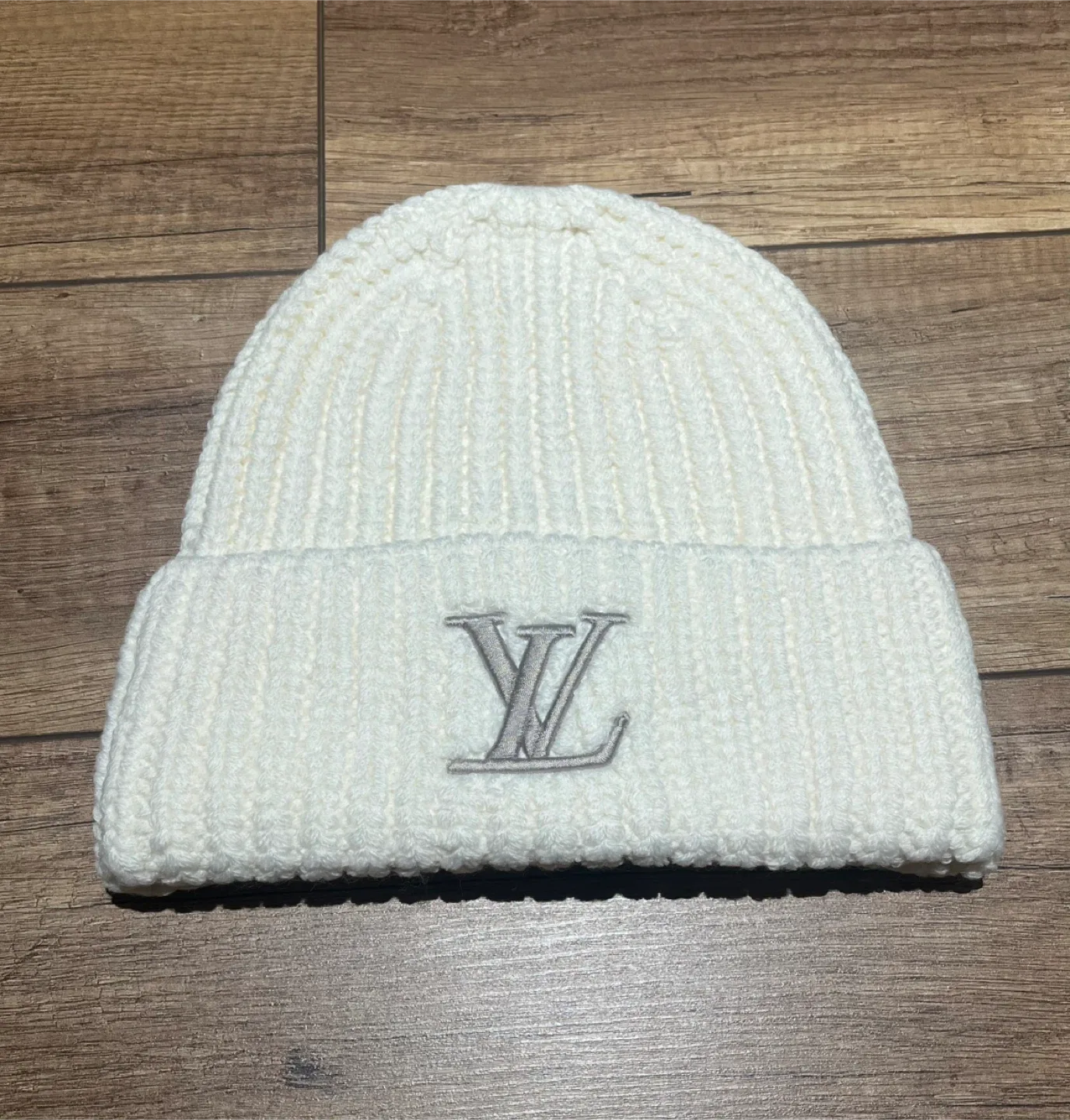 Louis Vuitton White Beanie