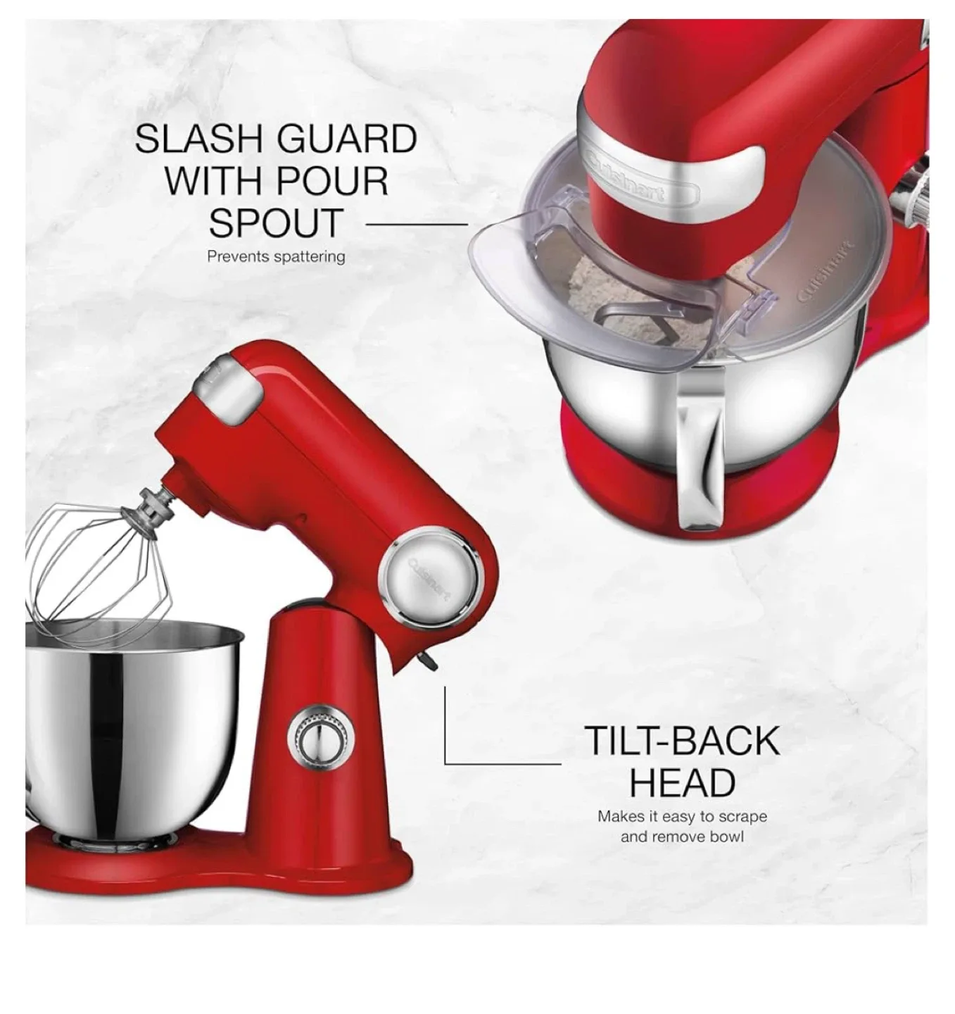 Cuisinart Stand Mixer - Red - 5.5 Quart image indicator(3)