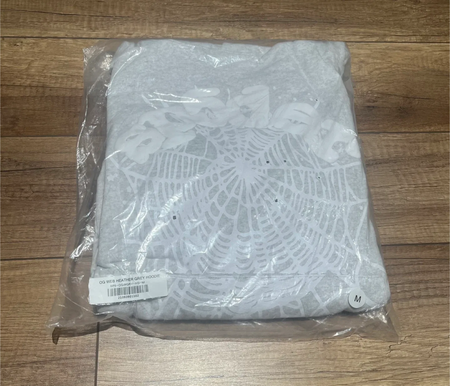 Sp5der Gray OG Web Hoodie