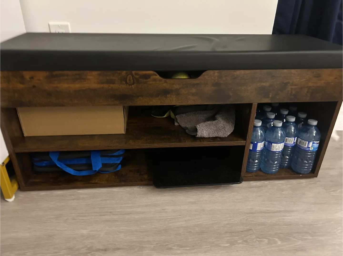 Storage Bench with Shoe Rack