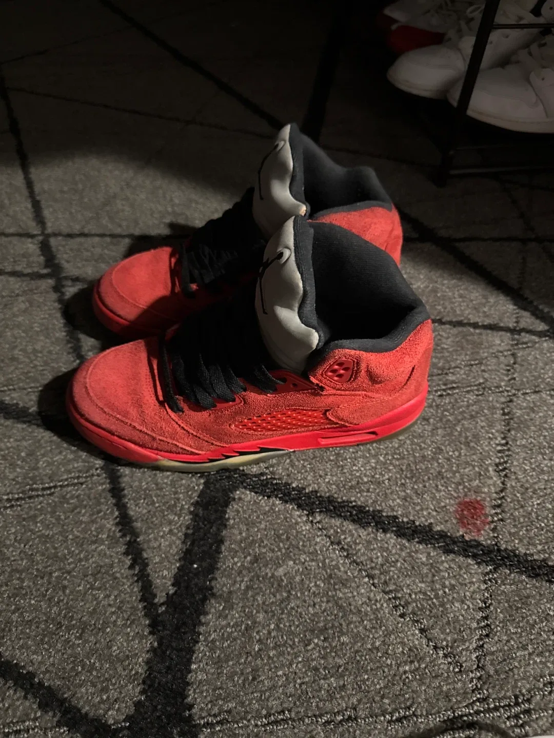 Air Jordan 5 Retro Raging Bull Red Suede