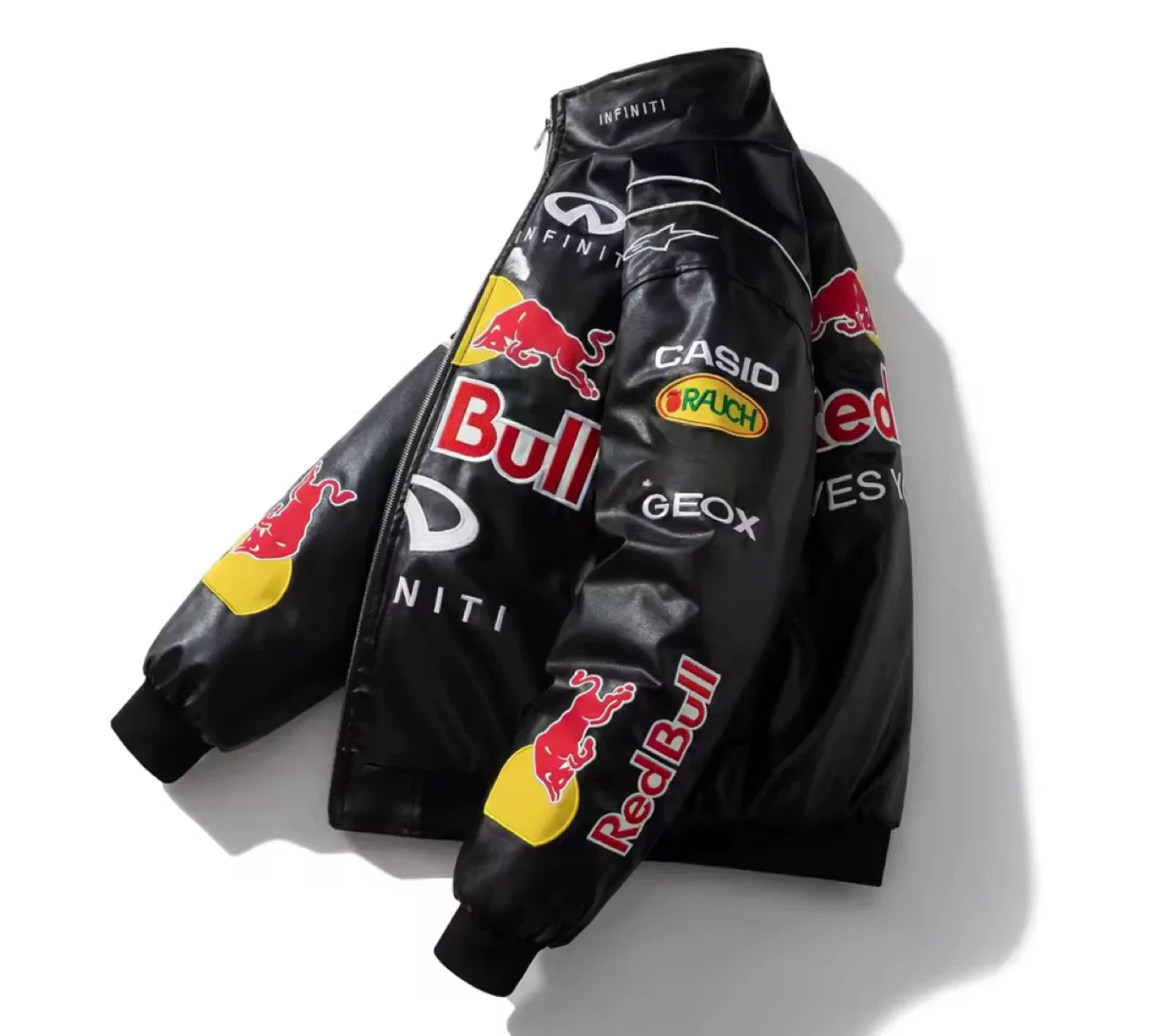 Red Bull leather Racing Jacket image indicator(3)