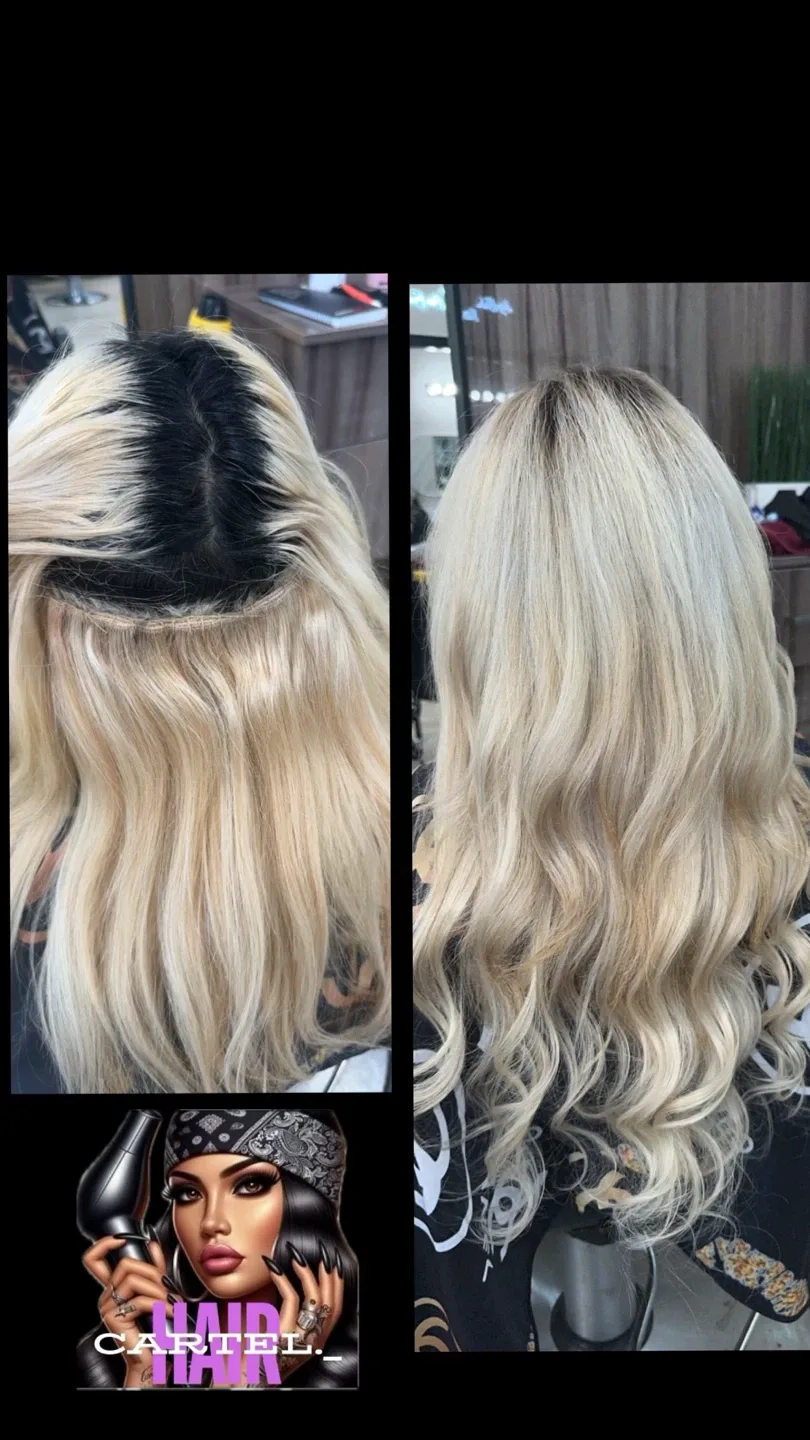 Hair extentions with install image indicator(2)