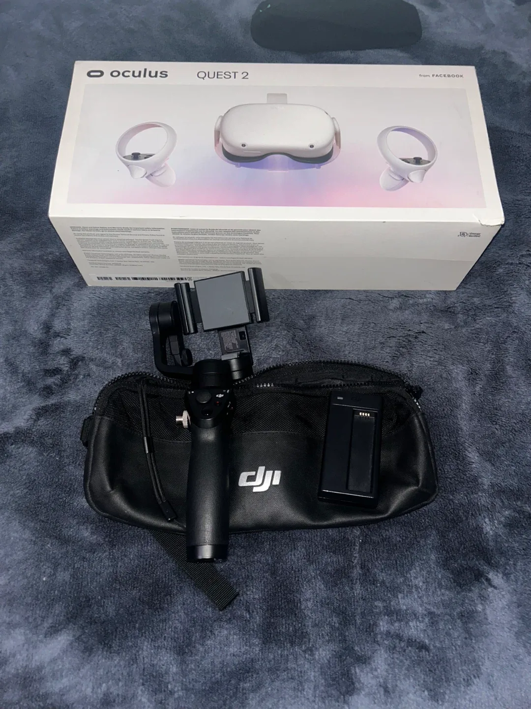 Oculus Quest 2 with DJI Gimbal Stabilizer