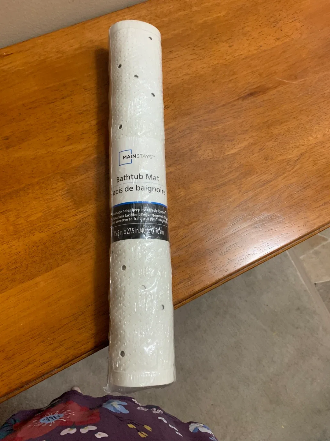 Mainstays Bathtub Mat - 15.8 x 27.5 in