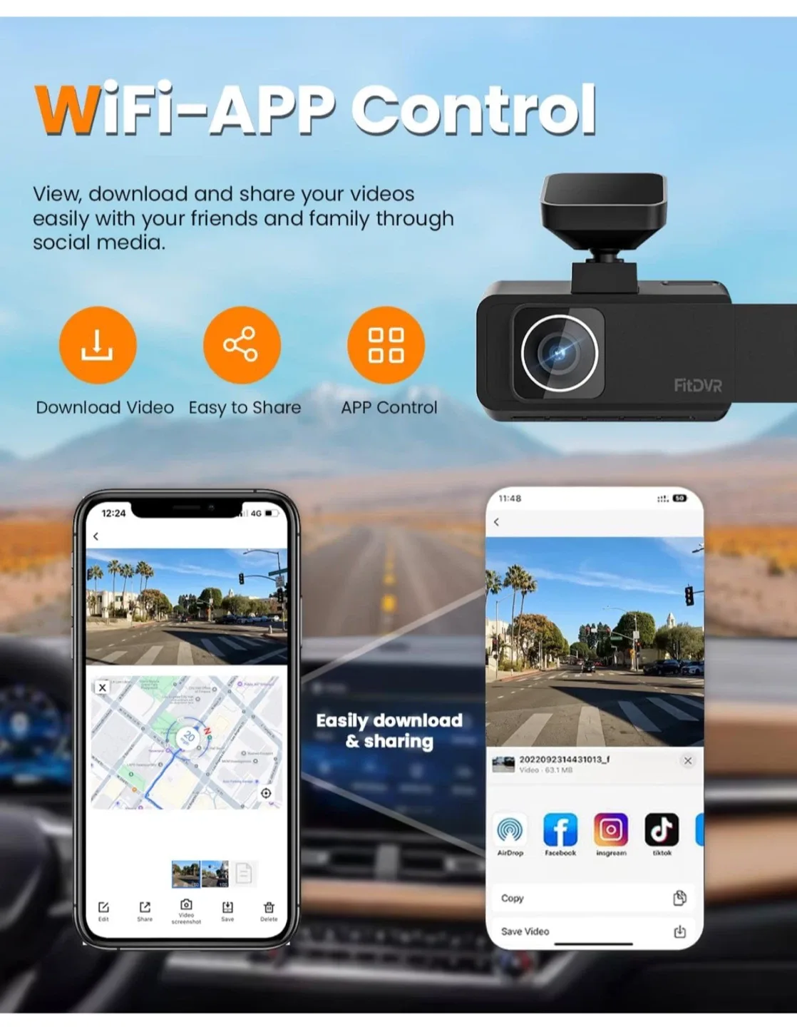 FitDVR F3 4K Dash Cam - Brand New! image indicator(5)