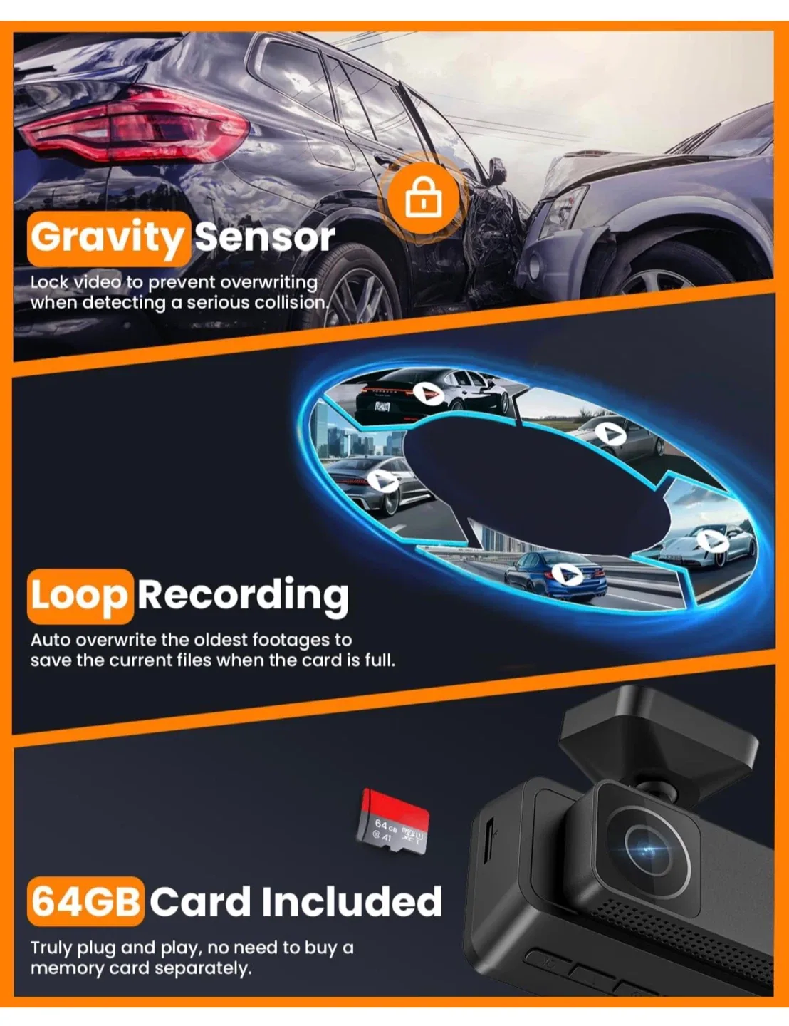 FitDVR F3 4K Dash Cam - Brand New! image indicator(6)