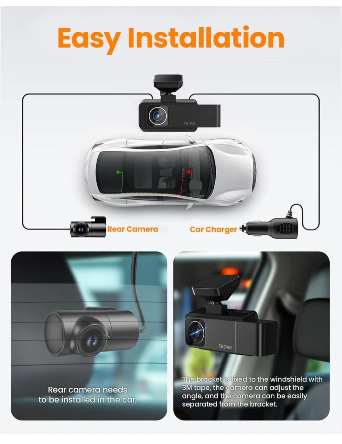 FitDVR F3 4K Dash Cam - Brand New! image indicator(8)