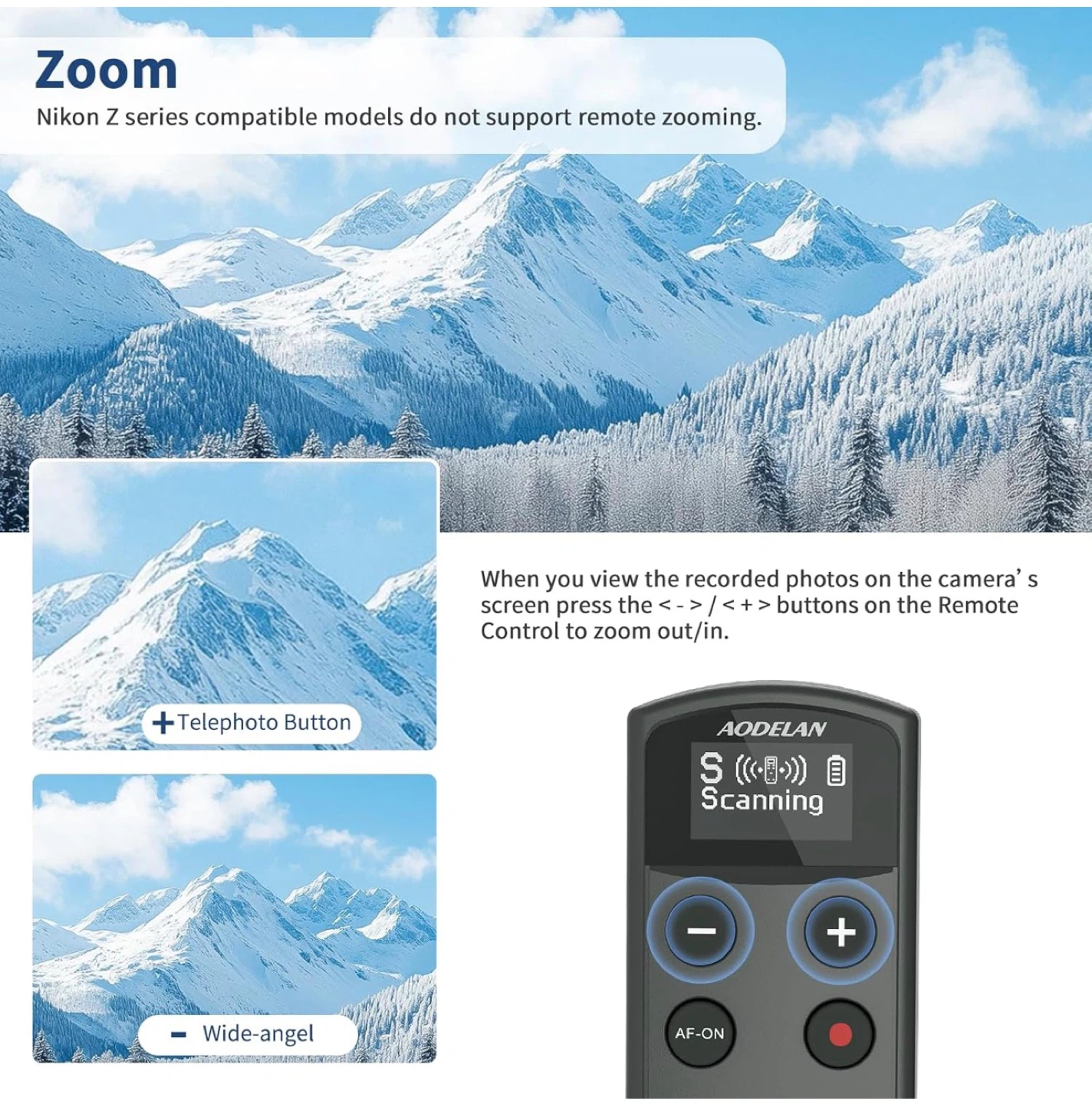 AODELAN Wireless Camera Remote Control for Nikon - photo 5