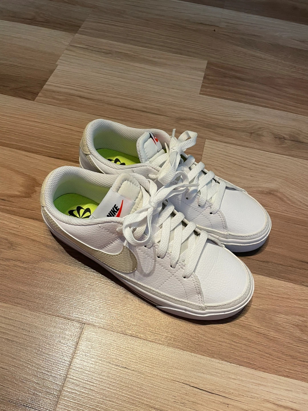 Nike Court Legacy White Sneakers - Size 6