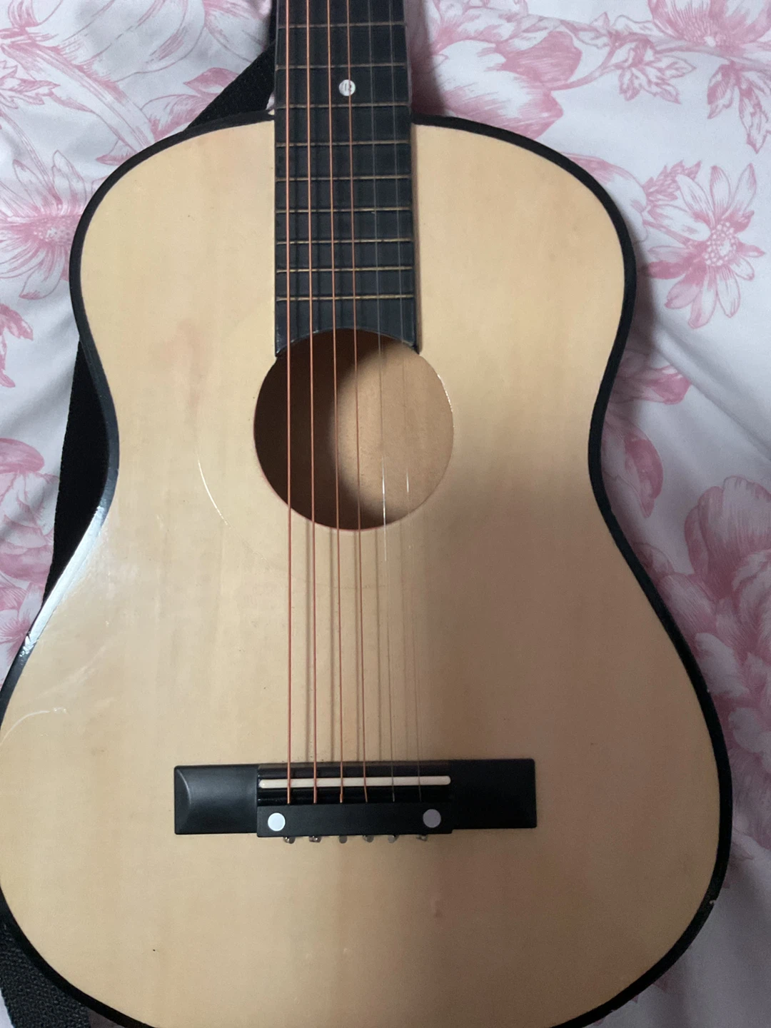 Acoustic Guitar - Red & Beige - photo 3
