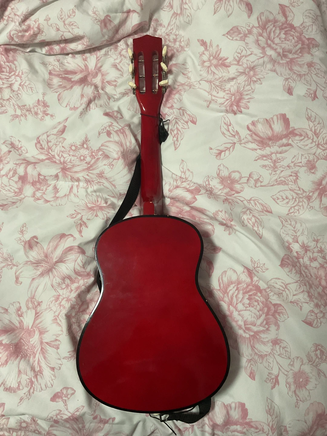 Acoustic Guitar - Red & Beige - photo 4