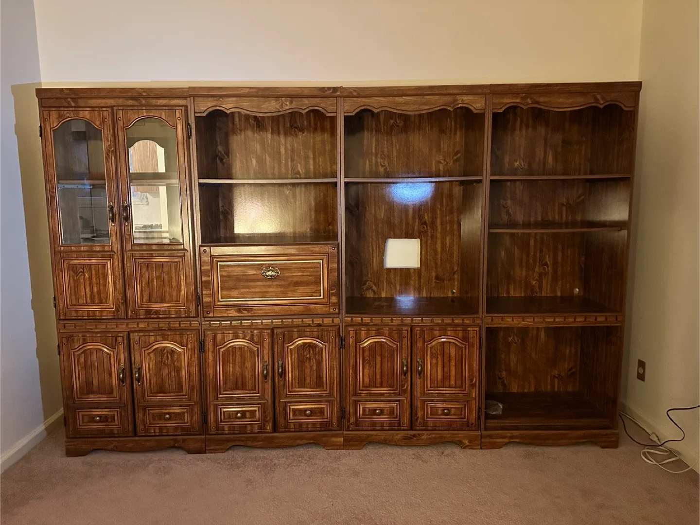Large Wooden Entertainment Center