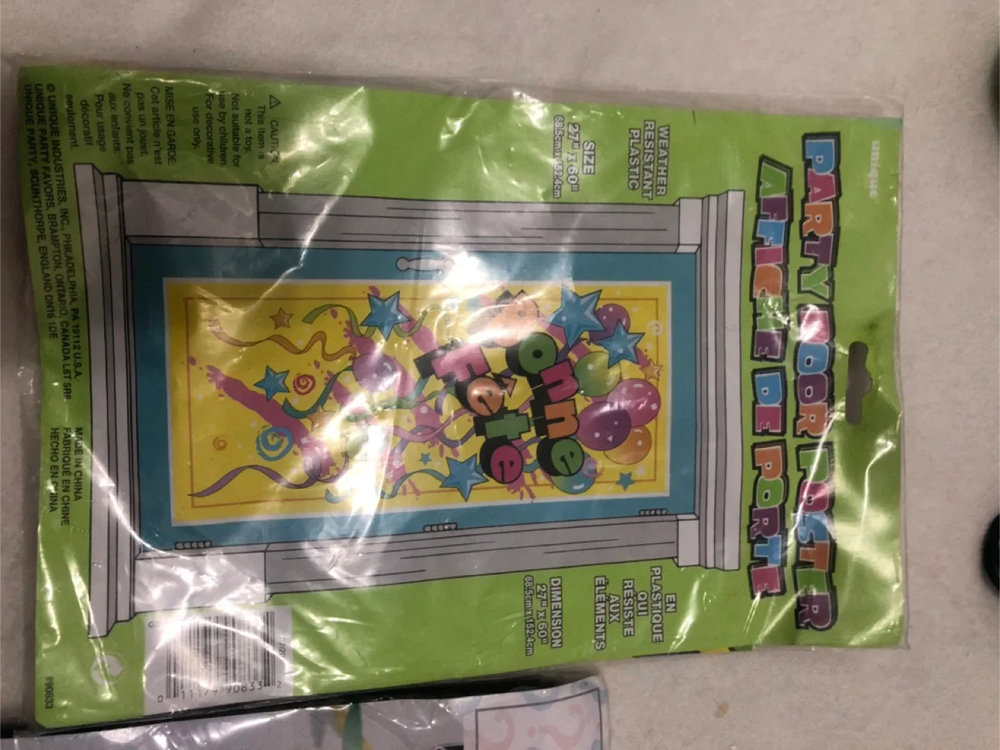 Party Door Decor  poster - New in Package