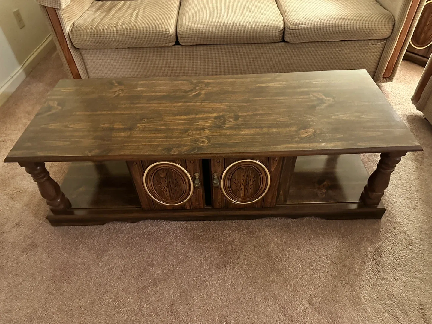 Wooden Coffee Table with Storage