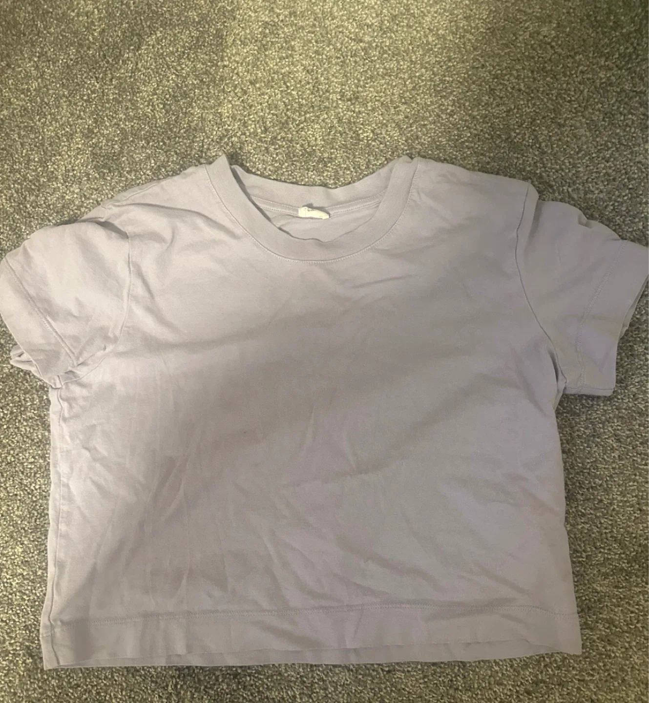 Aritzia Purple Crop Top