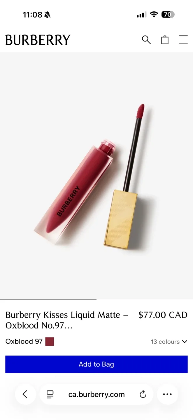 Burberry Kisses Liquid Matte (Shade: Dark Rosewood) image indicator(2)
