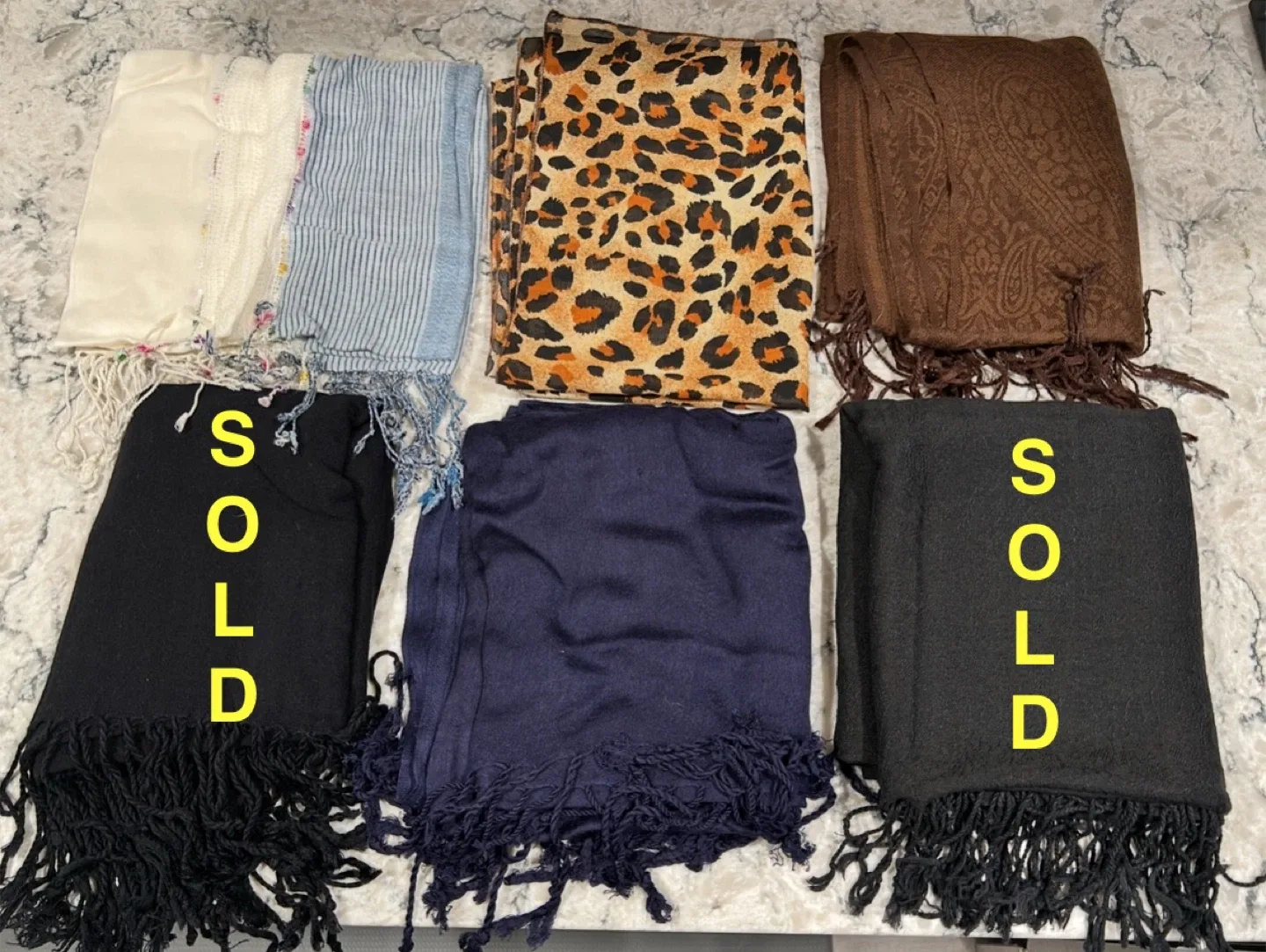 Collection of Pashmina/Shawls ($12 each or 2 for $20)