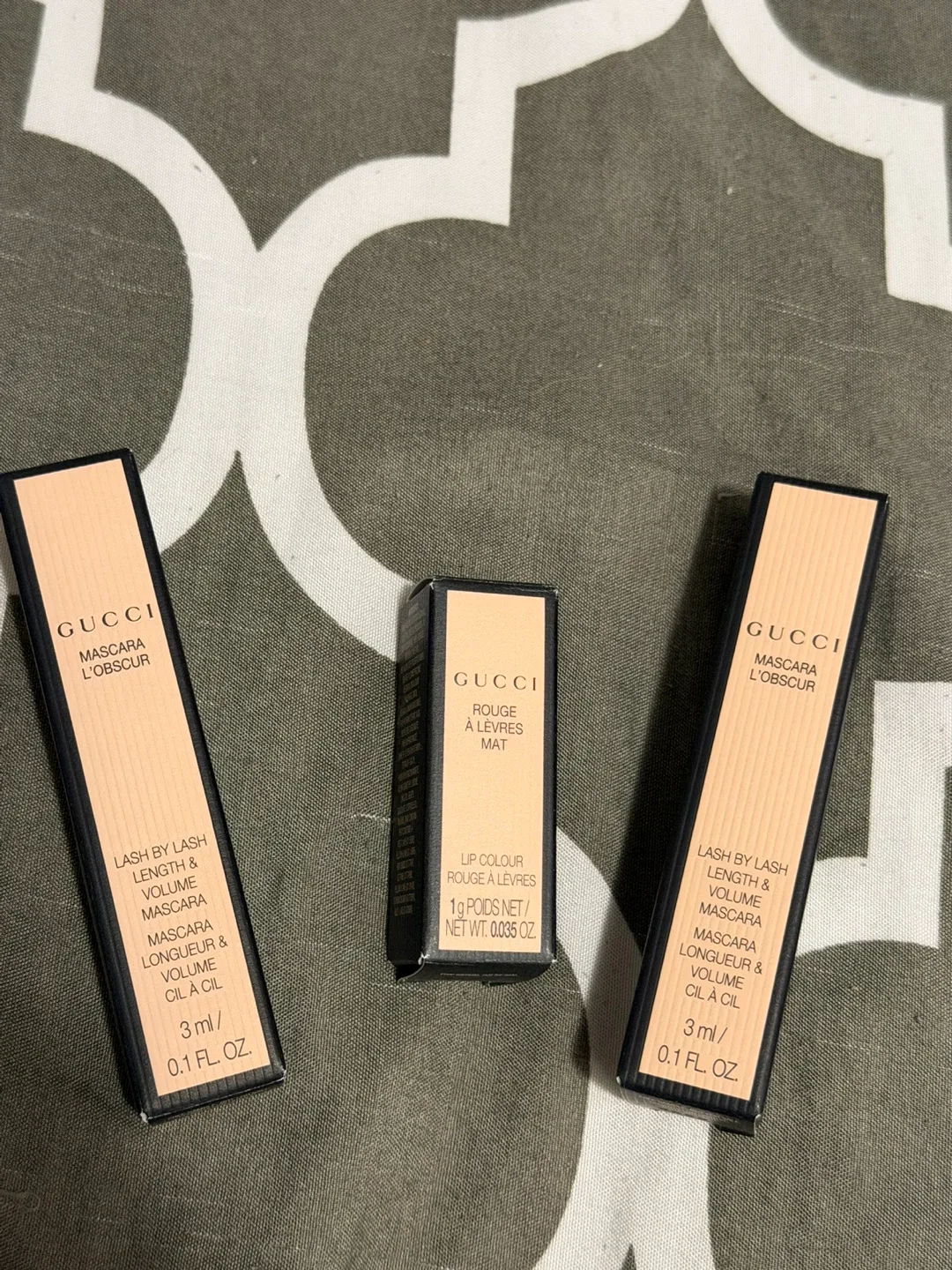 Gucci Mascara and Lipstick (sample size)