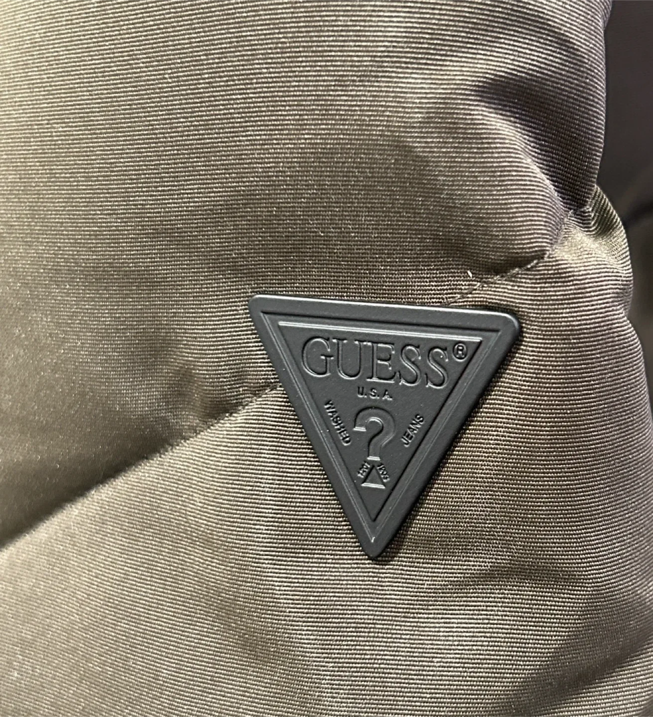 Women’s Guess Olive Green Winter Puffer Coat (Size XL) image indicator(8)