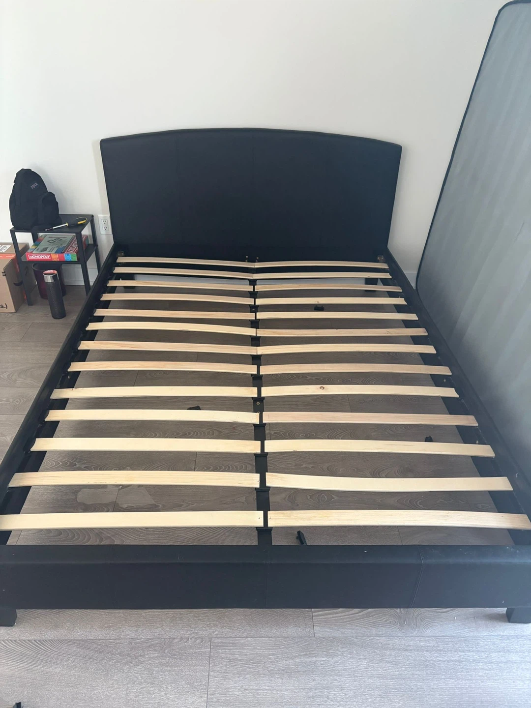 Black Queen Bed and Mattress - photo 3