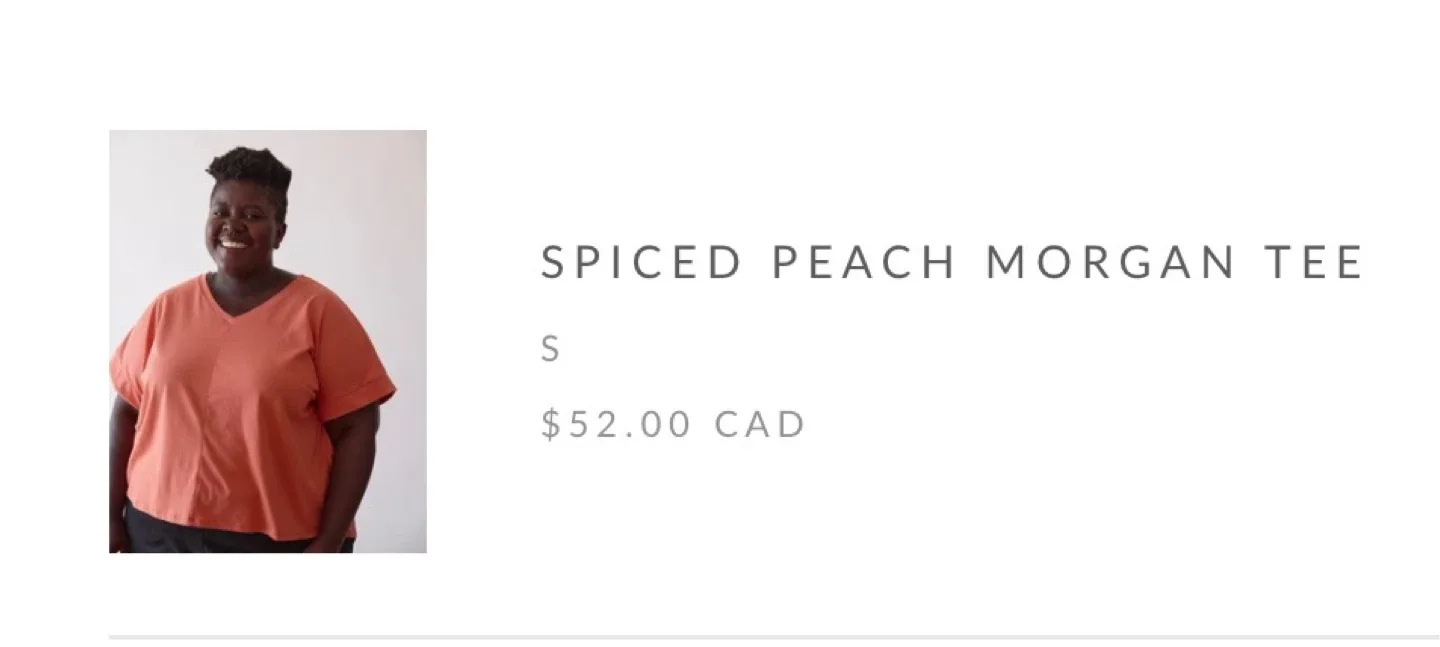 Free Label Spiced Peach Morgan Tee - Size S image indicator(2)