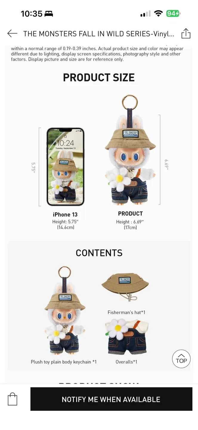 Pop Mart The Monsters Fall in Wild Vinyl Plush Doll Pendant image indicator(6)