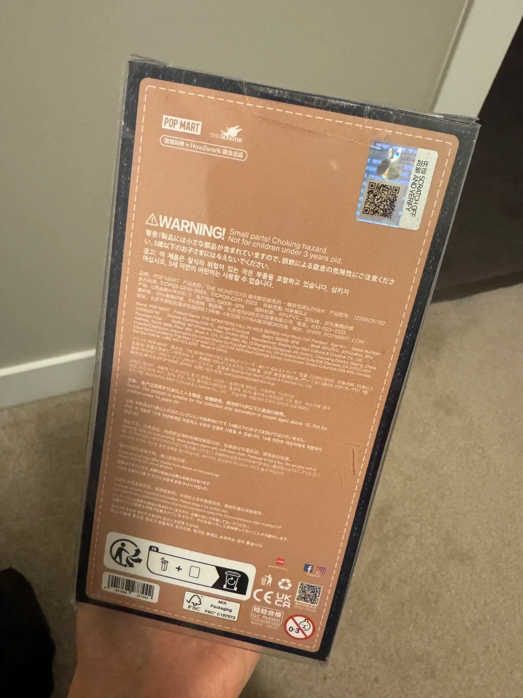 Pop Mart The Monsters Fall in Wild Vinyl Plush Doll Pendant image indicator(3)