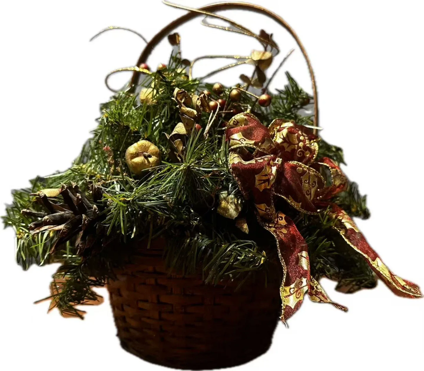 Holiday Basket Centerpiece