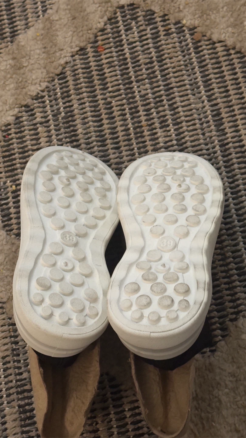 Black Knit Slip-On Sneakers - Size 39 - photo 3