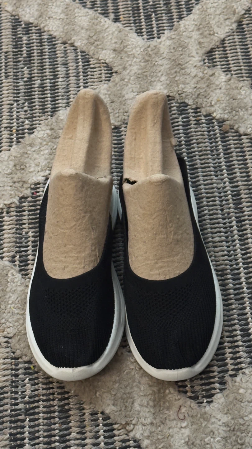 Black Knit Slip-On Sneakers - Size 39 - photo 2